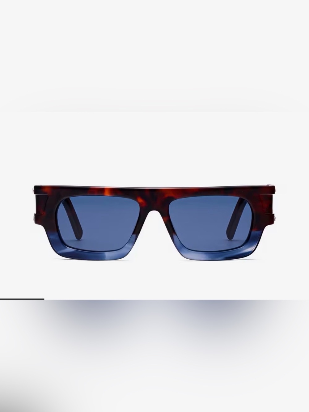 MCM Rectangular Sunglasses – Blue Havana